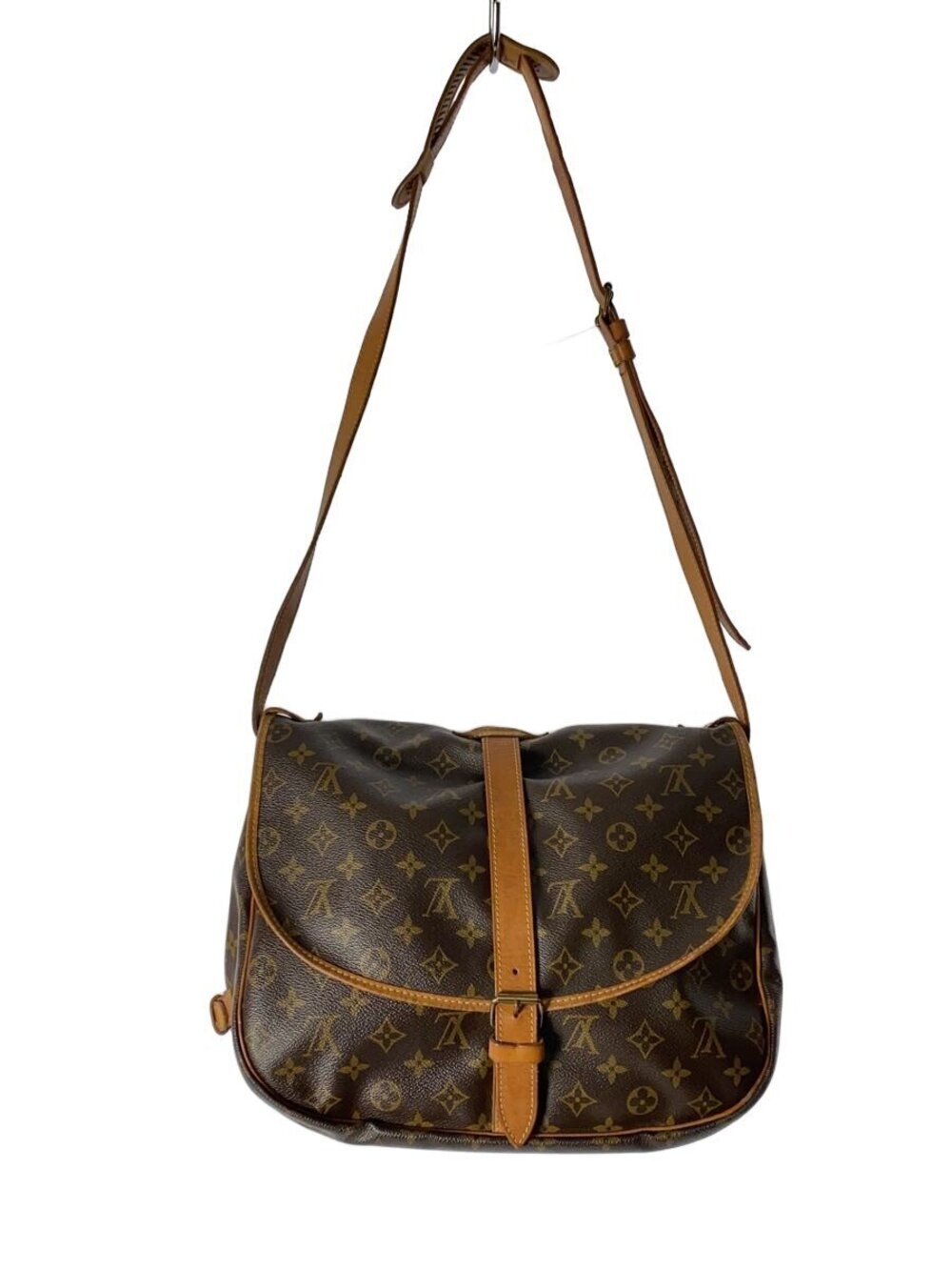 LOUIS VUITTON Saumur Canvas Brown All over